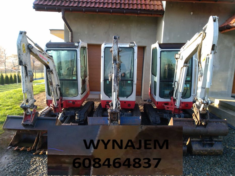 Wynajem minikoparki - wynajem maszyn budowlanych