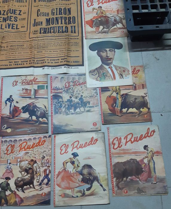 Raridades sobre Tauromaquia - Cartaz gigante e Revistas