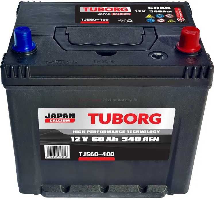 Akumulator Tuborg Japan 12V 60Ah 540A P+ Gdańsk Jaśkowa Dolina 101