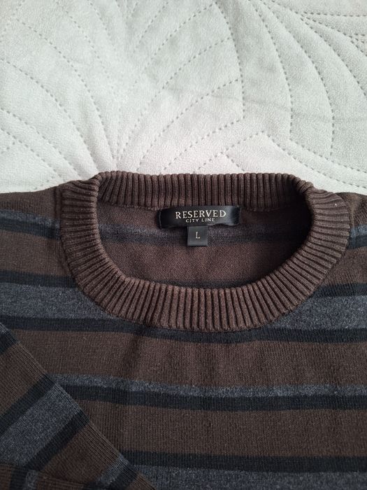 Sweter męski w paski