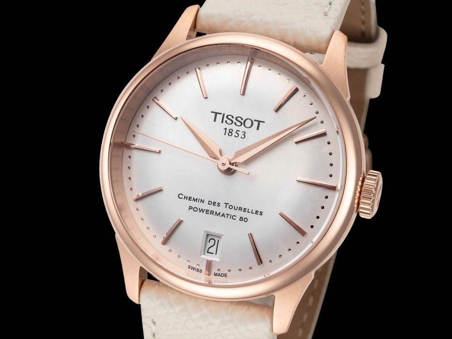 Жіночий механічний годинник Tissot Chemin des Tourelles T139.207.36.031.00 Powermatic 80 34 мм Swiss Made Automatic