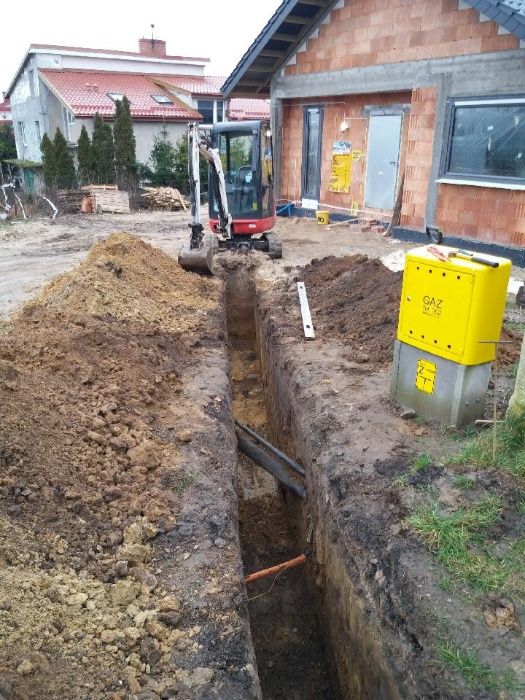Usługi Minikoparką JCB 8018