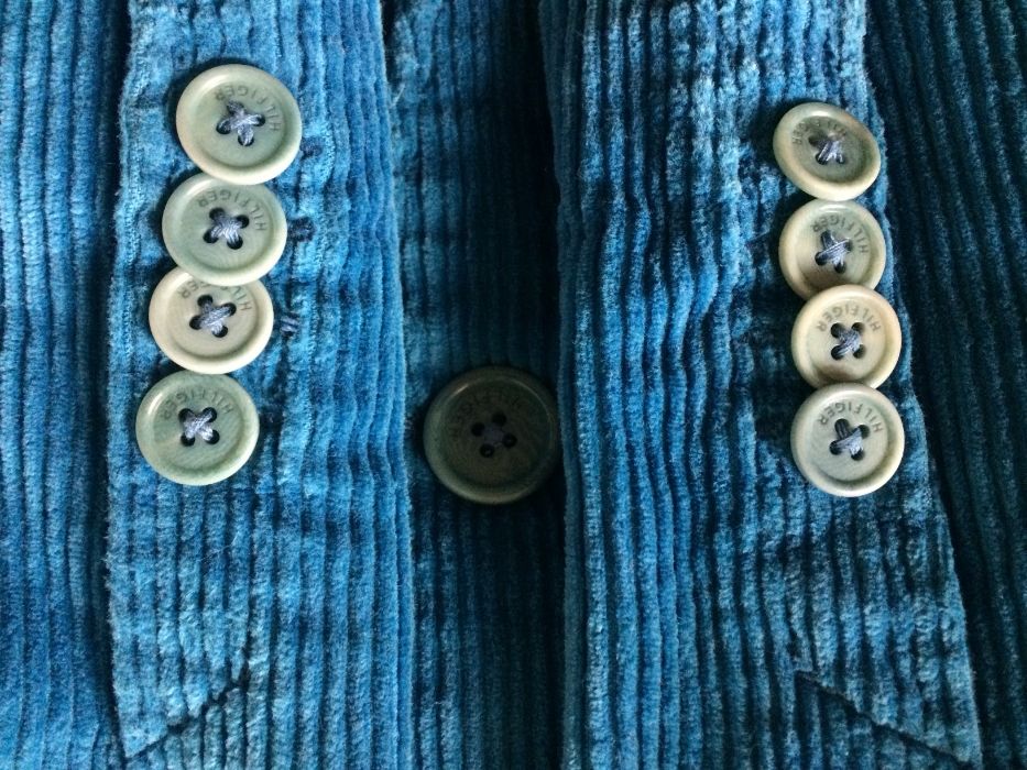TOMMY HILFIGER niepowtarzalny turkusowy 34/36