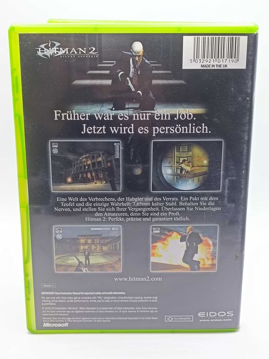 GRA Hitman 2 Silent Assassin Na MICROSOFT XBOX 3341/08