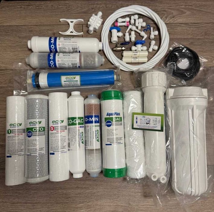 Заміна картриджів Ecosoft PURE AQUACALCIUM Екософт зворотного осмосу та інші. Ремонт.