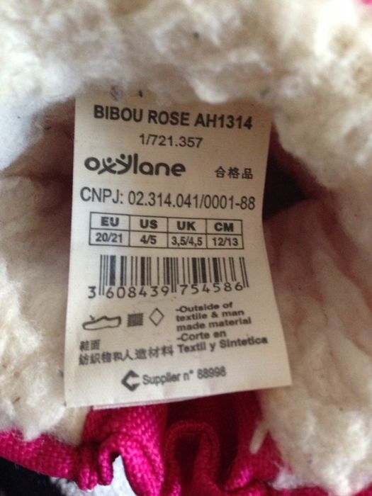 Botas quentinhas nr 21