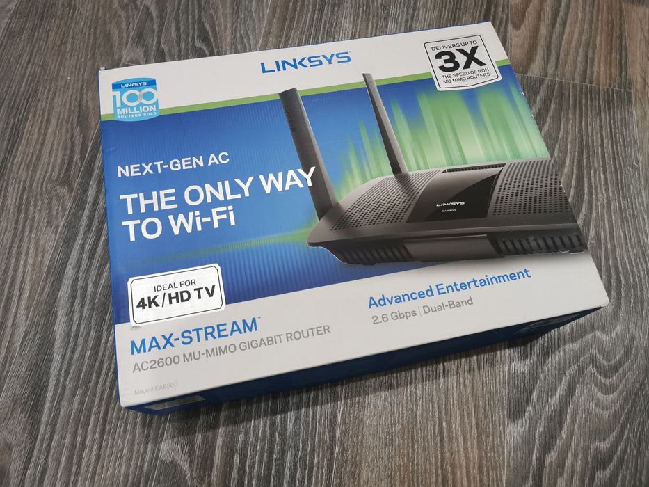 Маршрутизатор Linksys EA8500 Wi-Fi 802.11 ac, 2.4 ГГц, 5 ГГц, USB


Ха
