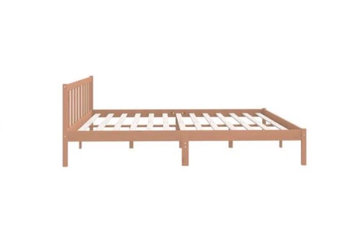 Estrutura de cama de madeira com estrado, nova