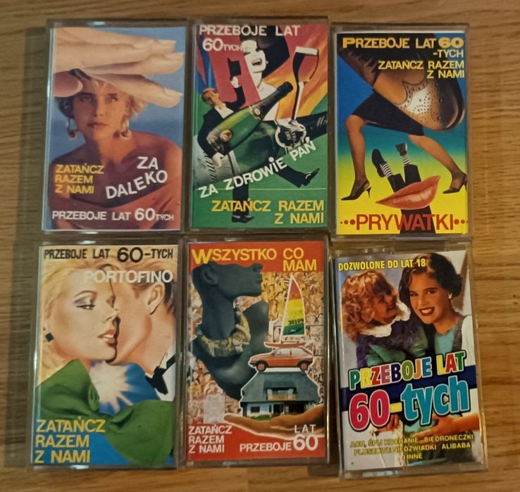 Zestaw kaset PRZEBOJE LAT 60-tych | Prywatka | Retro + GRATISY