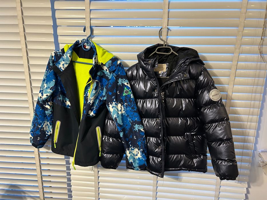 2 kurtki chłopięce 160 - nowe - wiosenna + zimowa - komplet