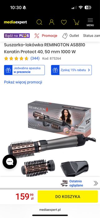 Szuszarko-lokowka Remington Keratin Protect
