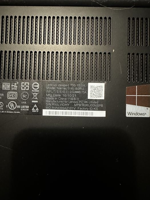 Lenovo Idea Pad 700-15ISK