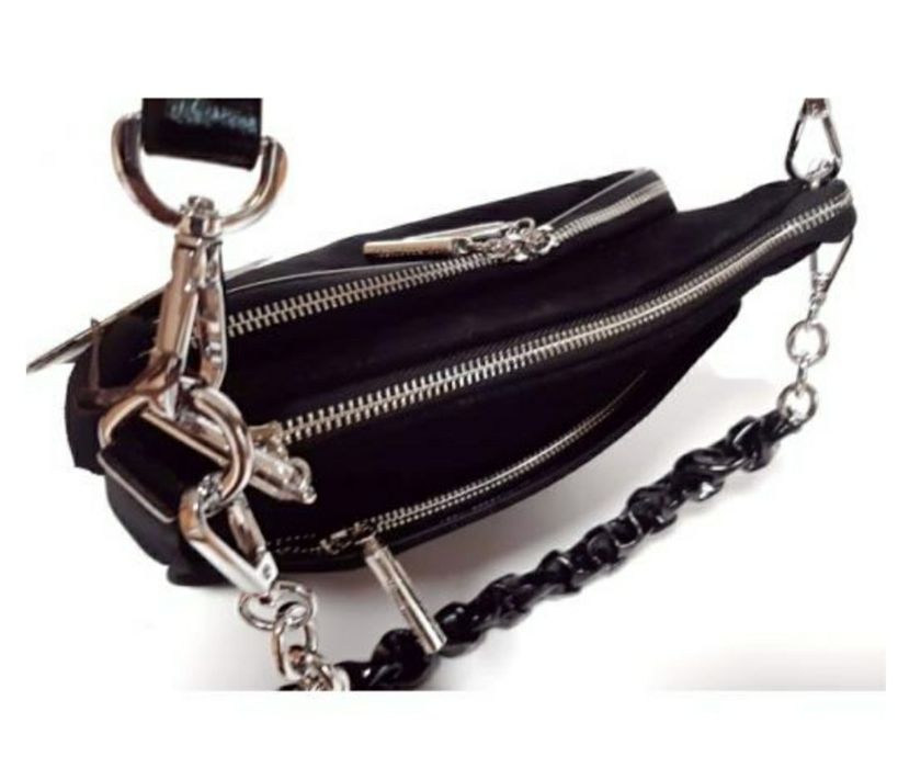 замшевая кросбоди сумка Polina&Eiterou