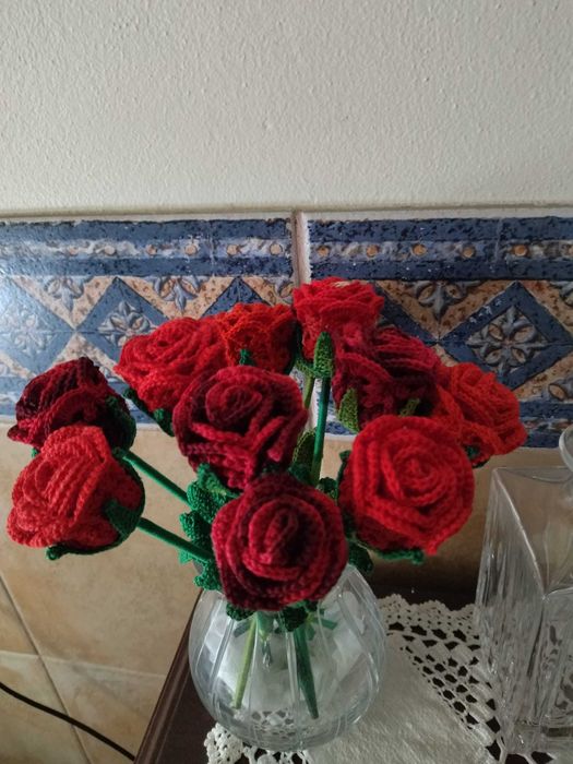 Flores em Crochet