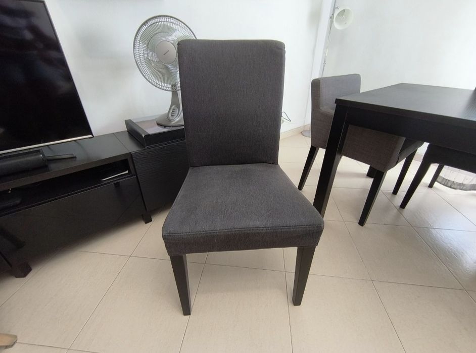 Mesa extensivel IKEA BJURSTA + 6 cadeiras