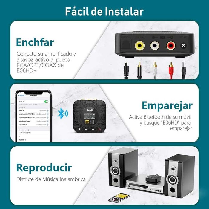 1Mii B06HD Receptor Bluetooth HiFi