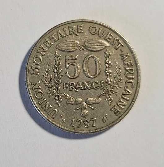Moeda de 50 Francos Africana