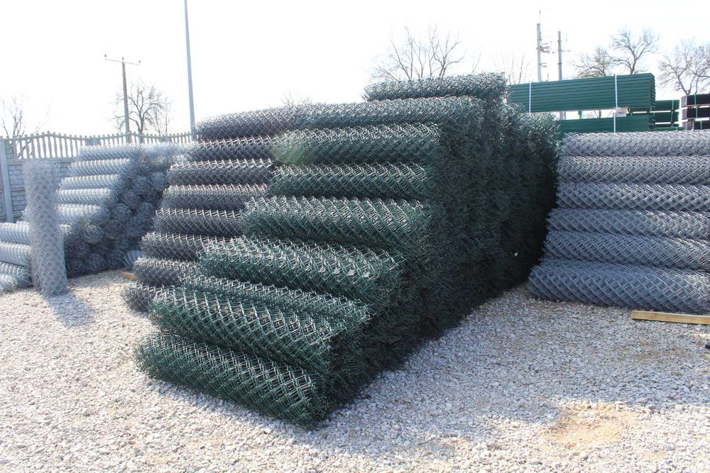 Siatka ogrodzeniowa ocynk + powlekany kolor grafit i zielony