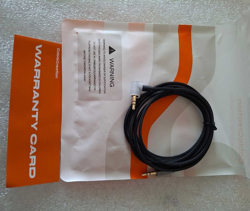 Аудиокабель CableCreation 2 м /2 х 3,5 мм