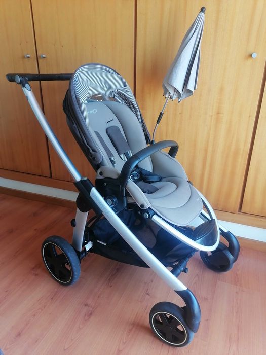 Conjunto BebéConfort Elea - ovo, carrinho, base isofix