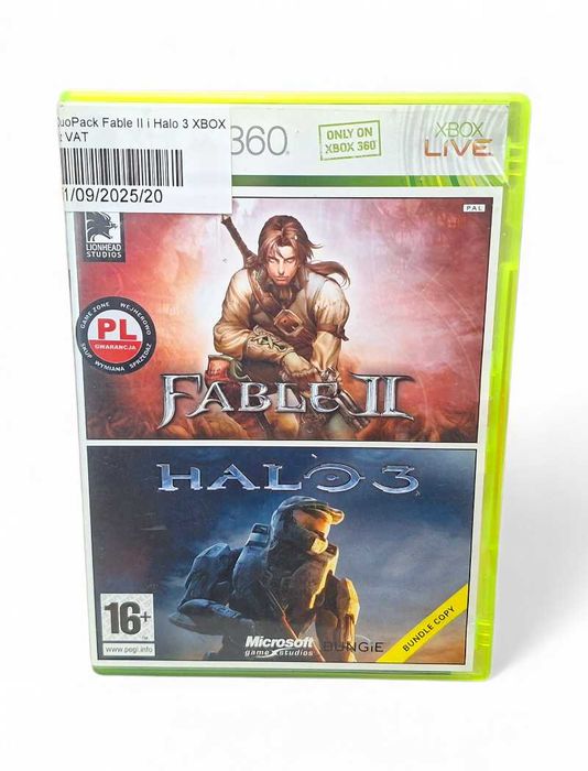 Gra Fable II + Halo 3  Xbox 360