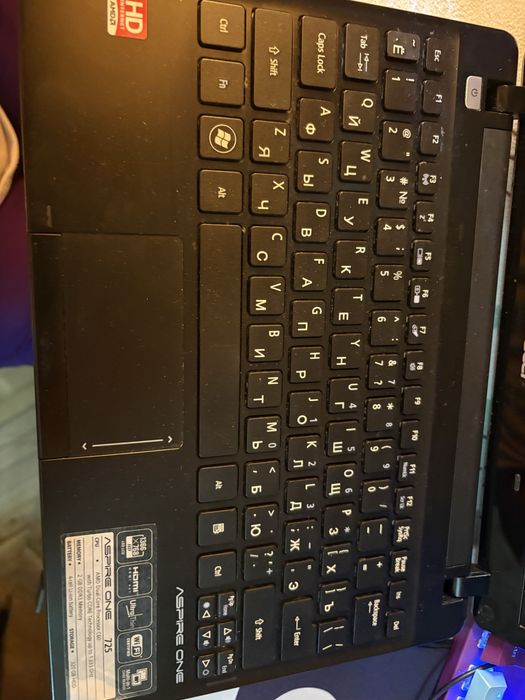 Ноутбук / нетбук aser aspire one 725