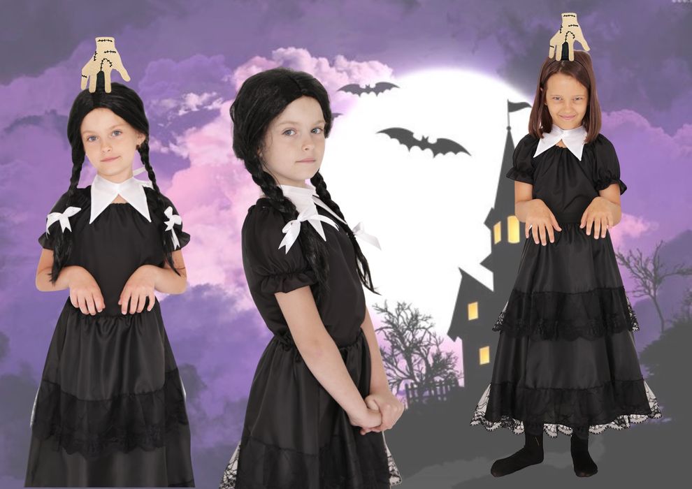 Kostiumowo - strój wednesday, przebranie wednesday, morticia Koszalin