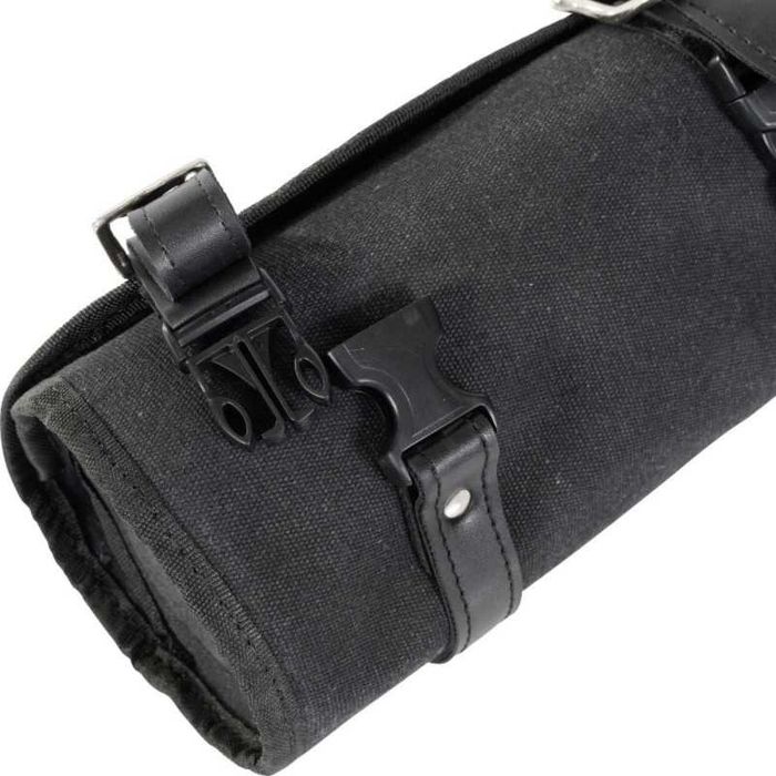 Saco tubo rolo bolsa ferramentas canvas lona chopper cafe mota moto