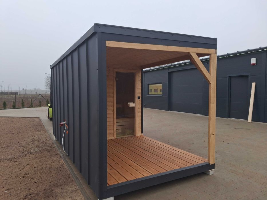 Sauna ogrodowa zewnetrzna. Fińska sucha