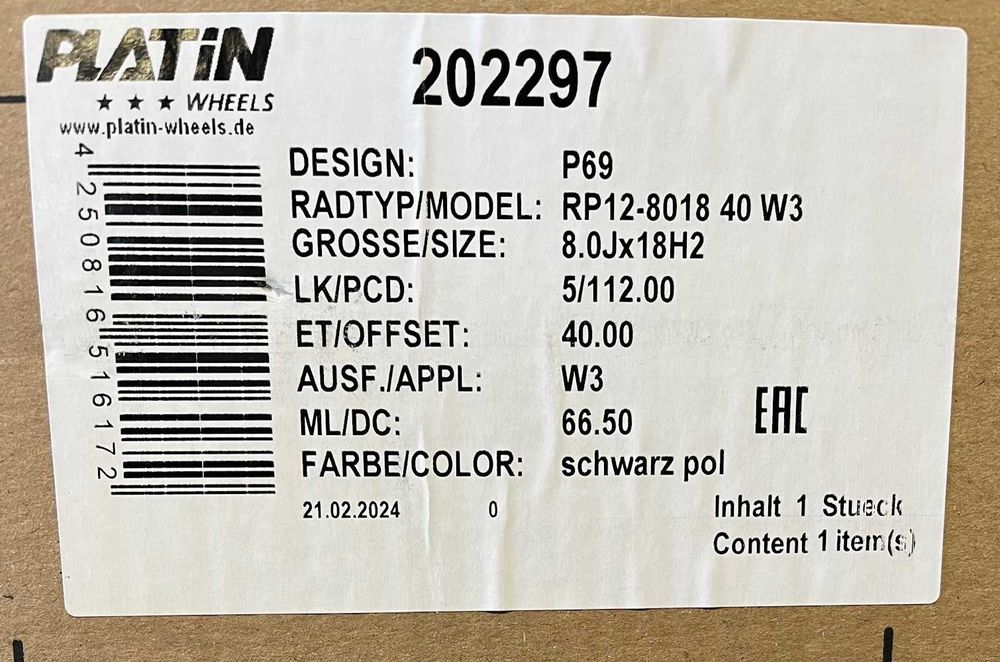 Alufelgi 18" Mercedes E Klasa W213 GLC S Klasa 5x112 Platin Nowe