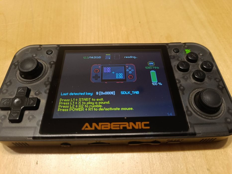 Konsola retro Anbernic RG350 IPS | Emulatory PS1, GBA, SNES + microSD
