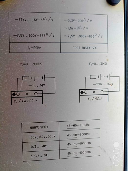 Комбінований прилад Ц4312 призначений для вимірювання струму і напруги