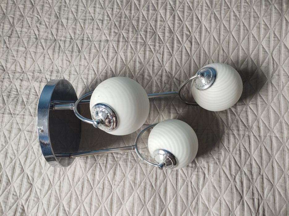 Lampa wisząca srebrna