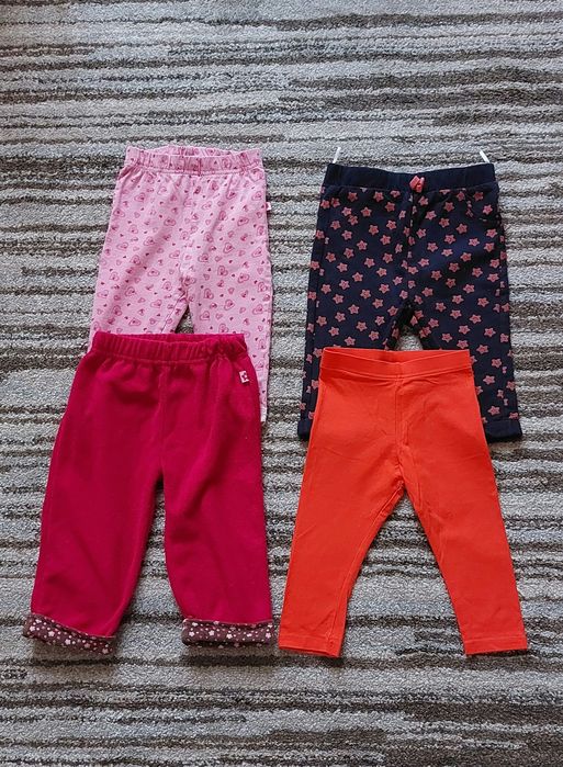 4x spodnie i legginsy rozm.80