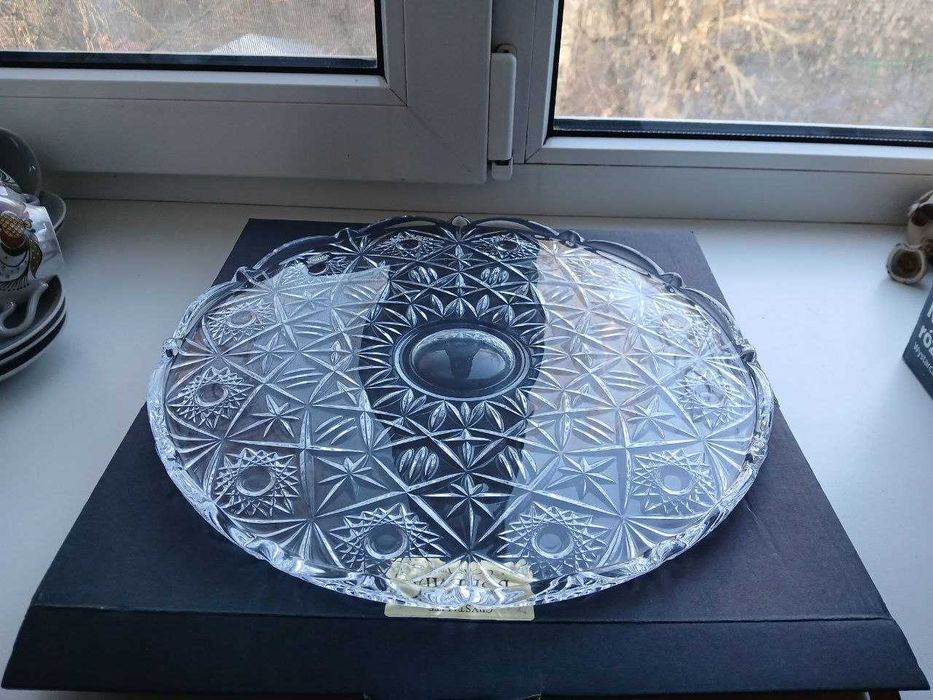 Блюдо для торта кришталеве