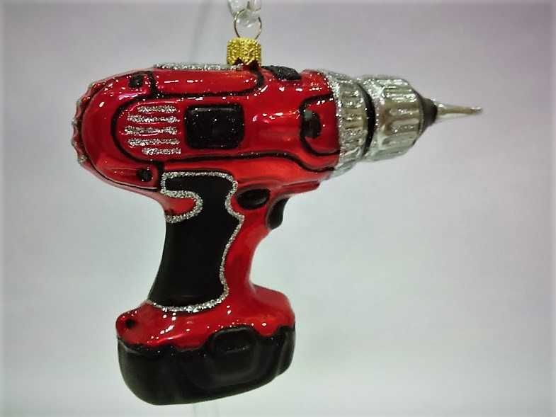 Wkrętarka - szklana bombka choinkowa Made in Poland 19S51 bombkizebra