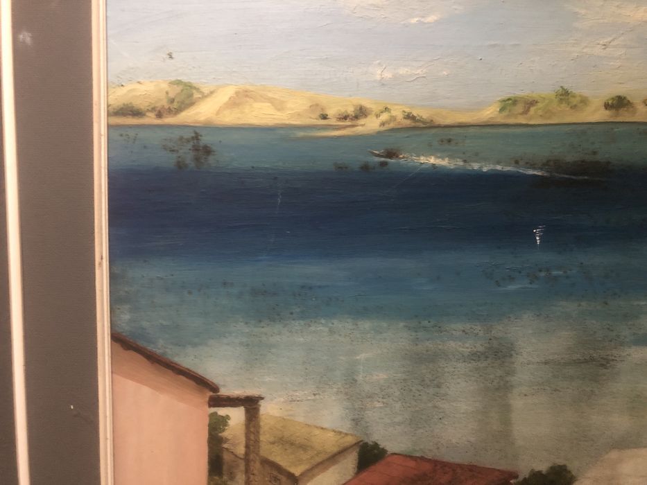 Oleo sobre madeira assindo