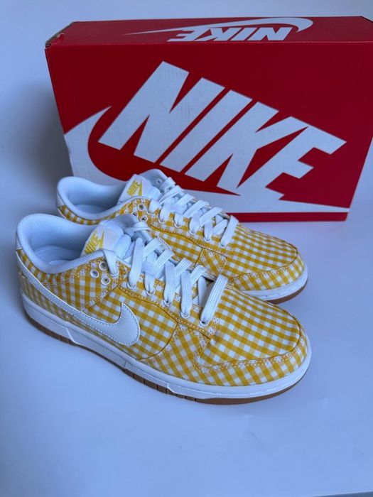 Nowe sneakersy unisex W NIKE DUNK LOW EWT żółte białe 39