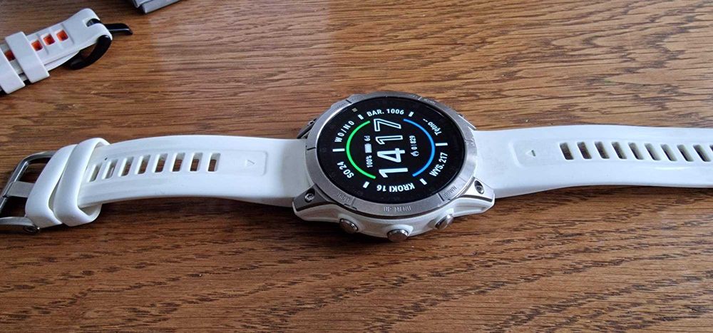 Garmin Epix Gen 2 Sapphire bialy tytanowy + 2 nowe paski  mapa pl topo