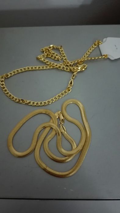 Fio douraddo banhado ouro de 24 kilatos-Novo +brinco