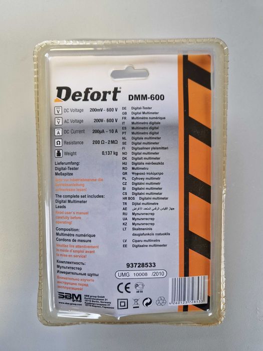 Multímetro digital Defort (Novo)
