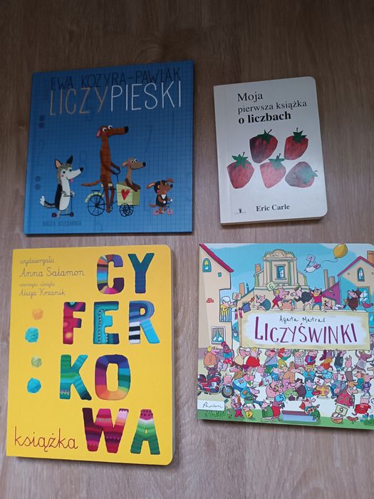 Liczypieski, liczyświnki, cyferkowa książka.