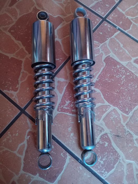 Задні армотизатори на мопед Альфа , Дельта.