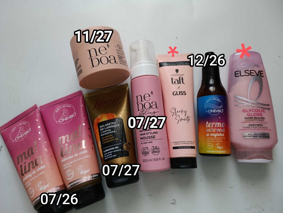 ZESTAW kosmetyków: Neboa, ONLY byBIO, Schwarzkopf, L'Oreal, Jantar
