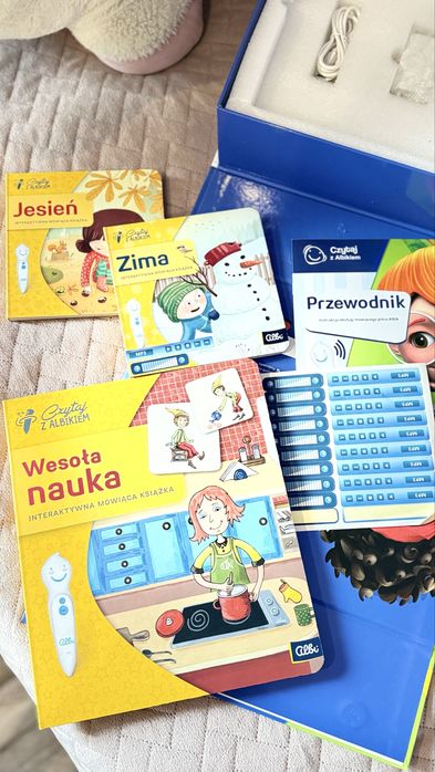 Zestaw Albik Wesoła nauka pióro + 2 książeczki