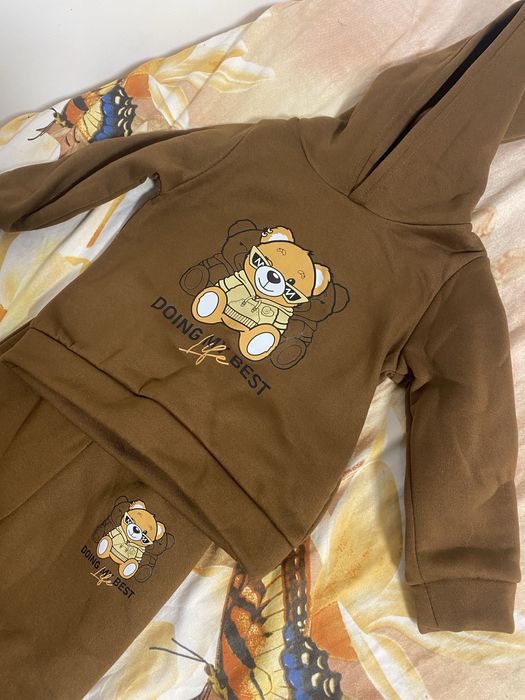 Костюм темплий на флісі новий ведмедик коричневий