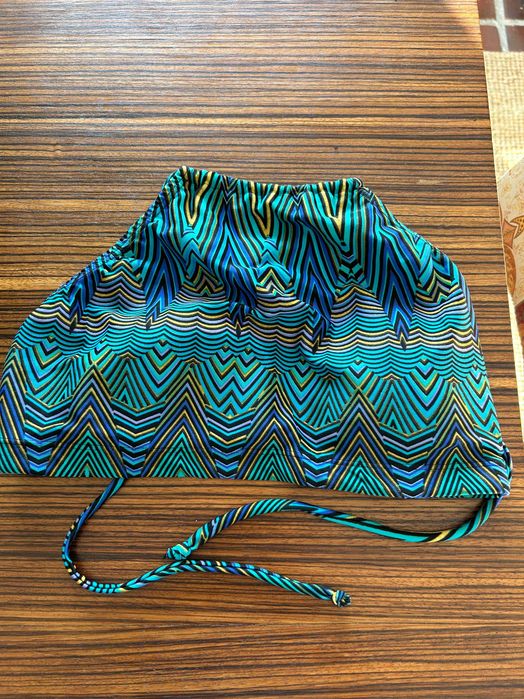 Bikini azul e preto