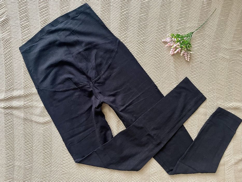 Wyprzedaż legginsy ciążowe czarne sinsay mama S