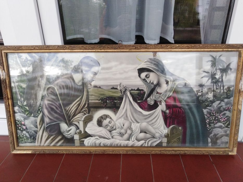 Obraz, zdjęcie dzieciątko Jezus. 36,5/ 76cm.