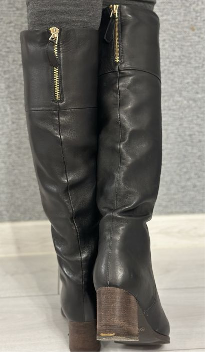 Зимові шкіряні чоботи